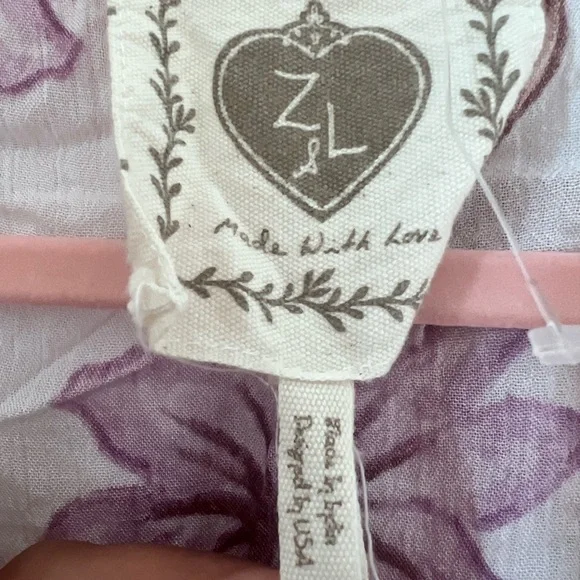 Floral Tie-Front Top / Short beachwear Set Size Large - Picture 4 of 8